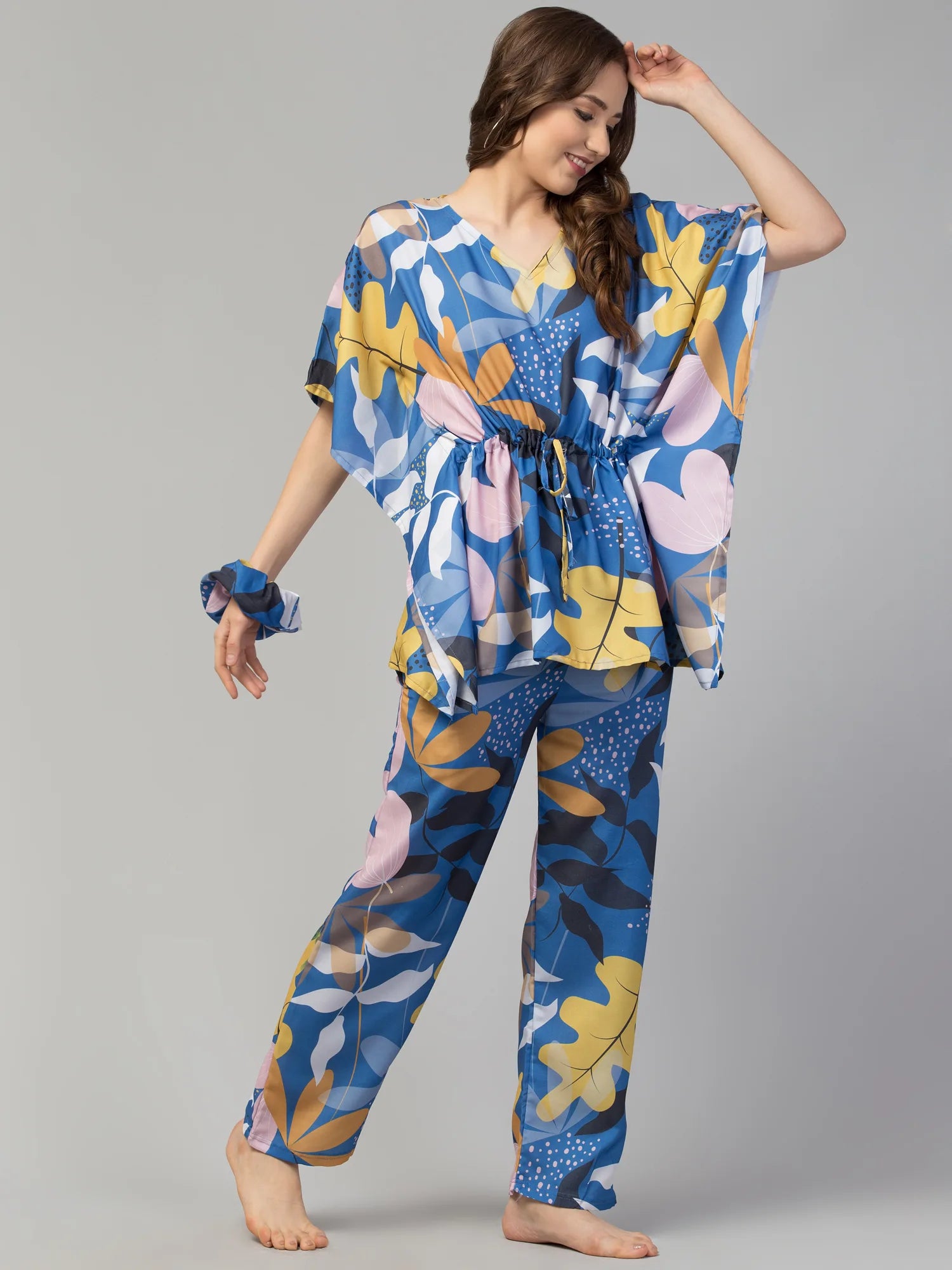 Modern Garden Kaftan Set