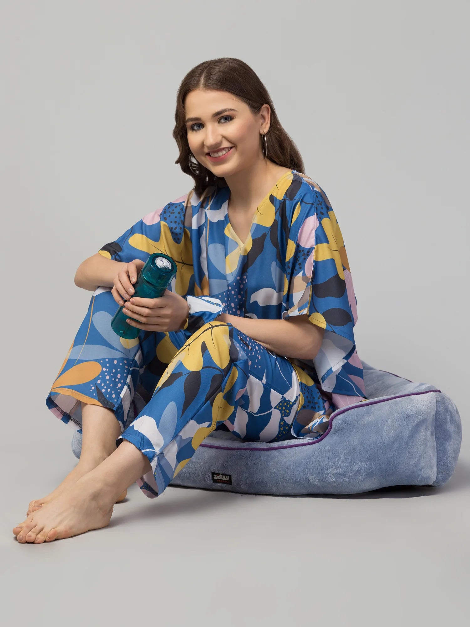 Modern Garden Kaftan Set