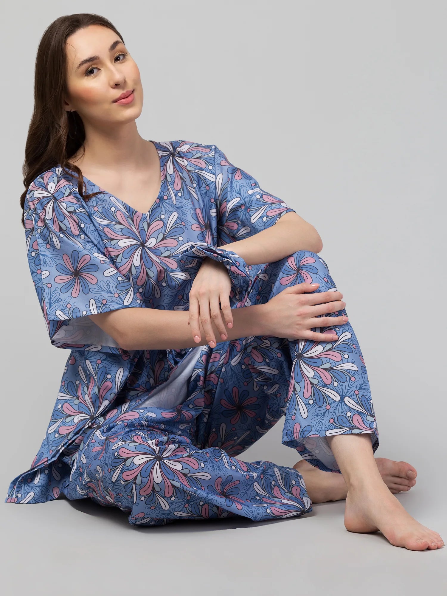 Modular Mosaic Kaftan Set