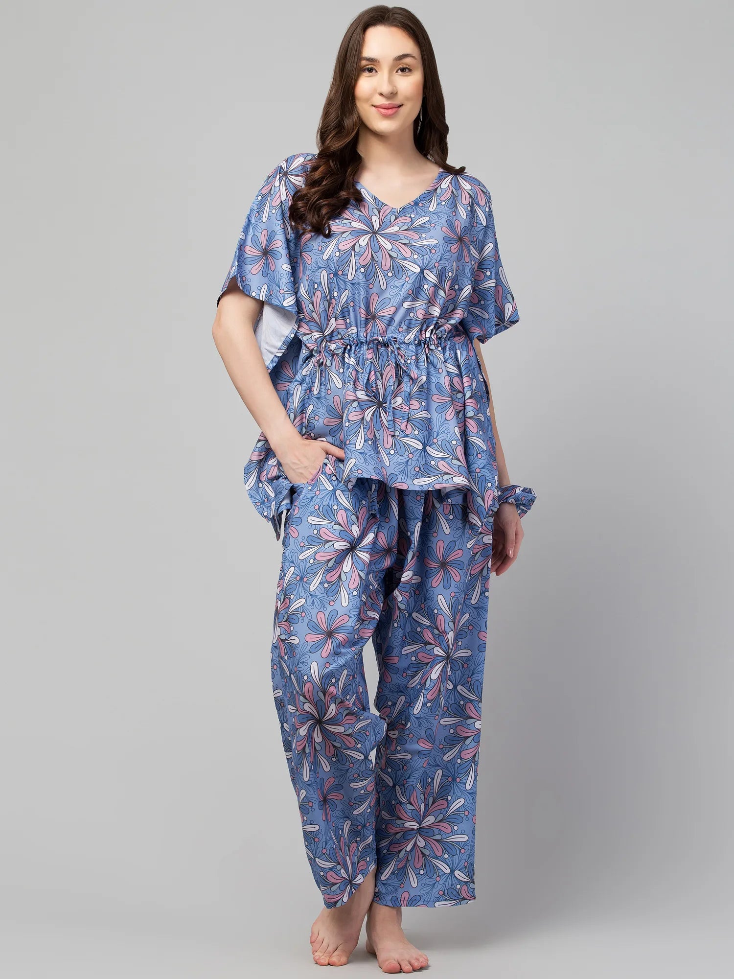 Modular Mosaic Kaftan Set