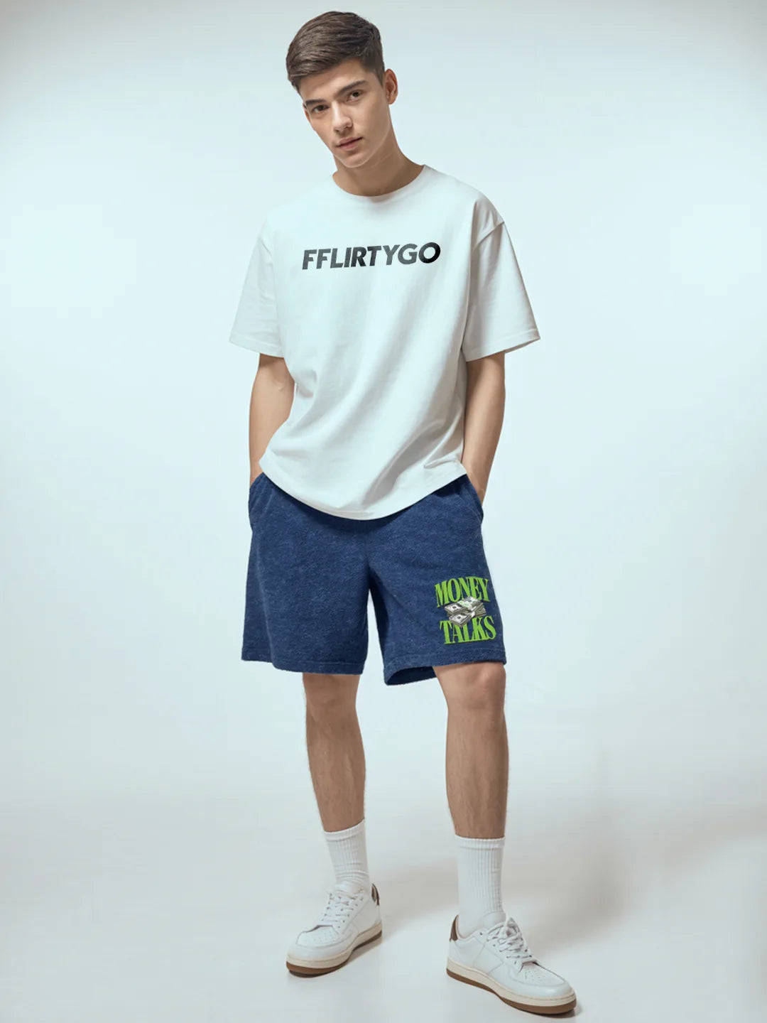 Money Talks Cotton Mens Shorts