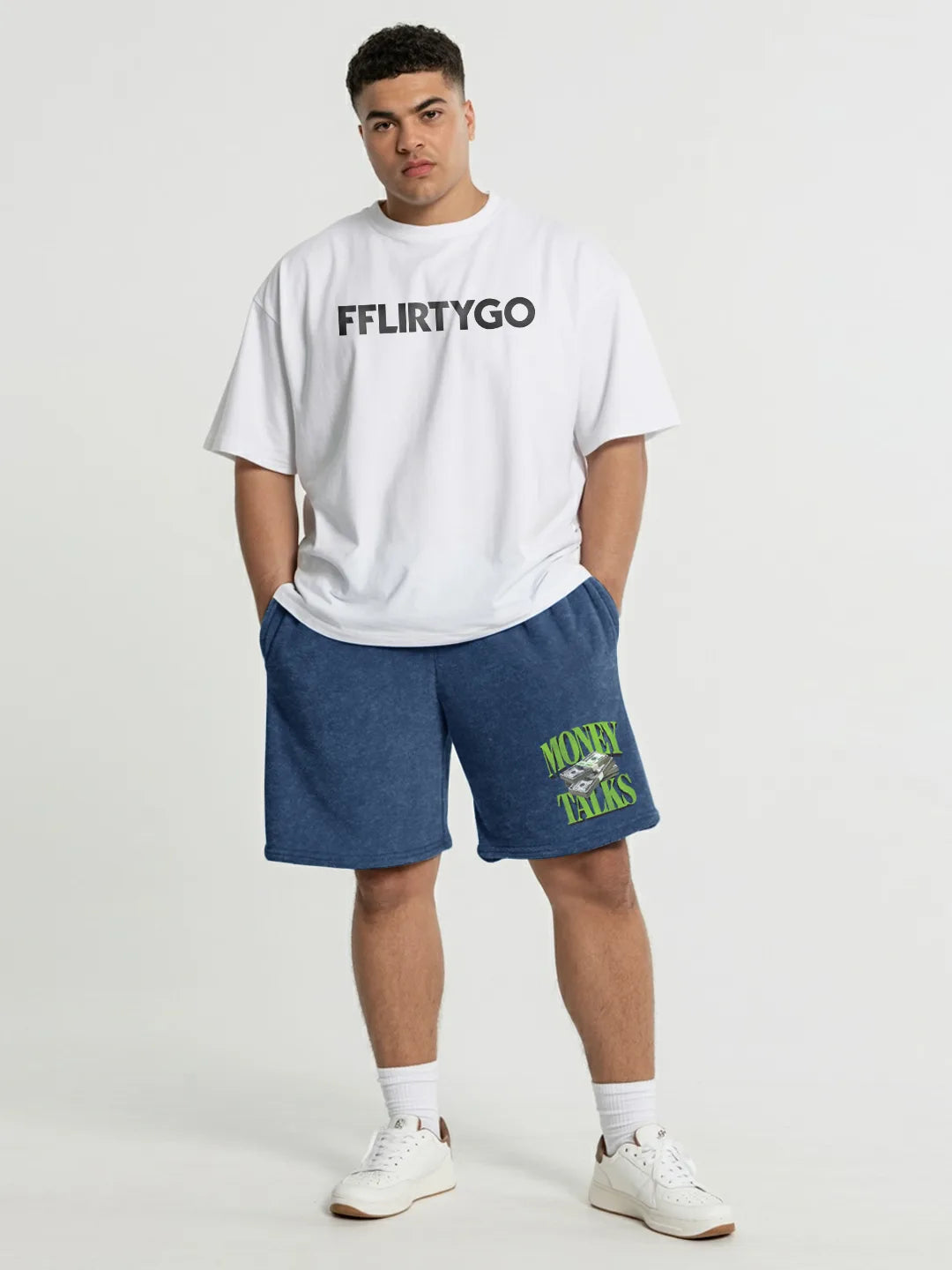 Money Talks Cotton Mens Shorts