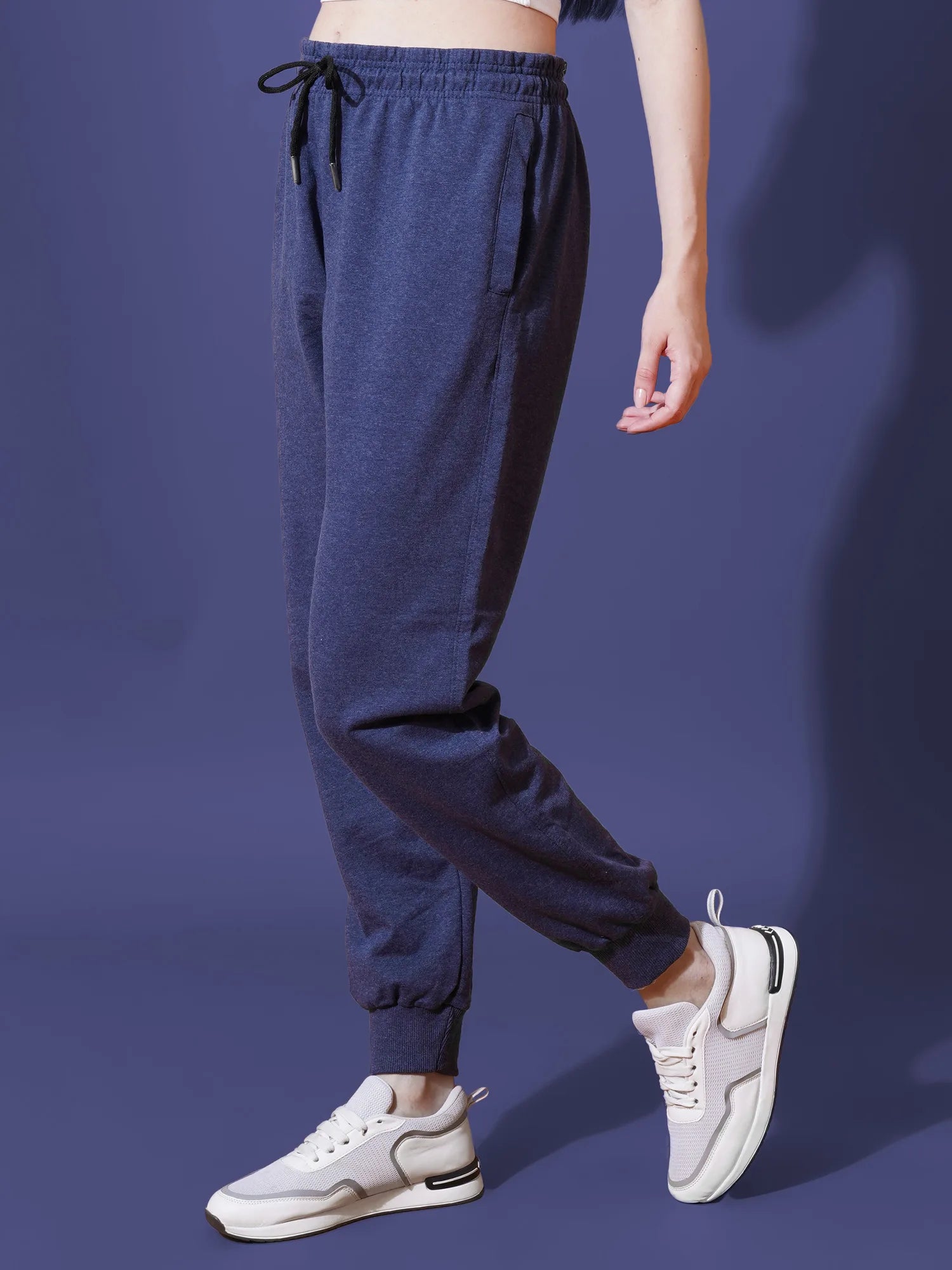 Navy Melange Joggers