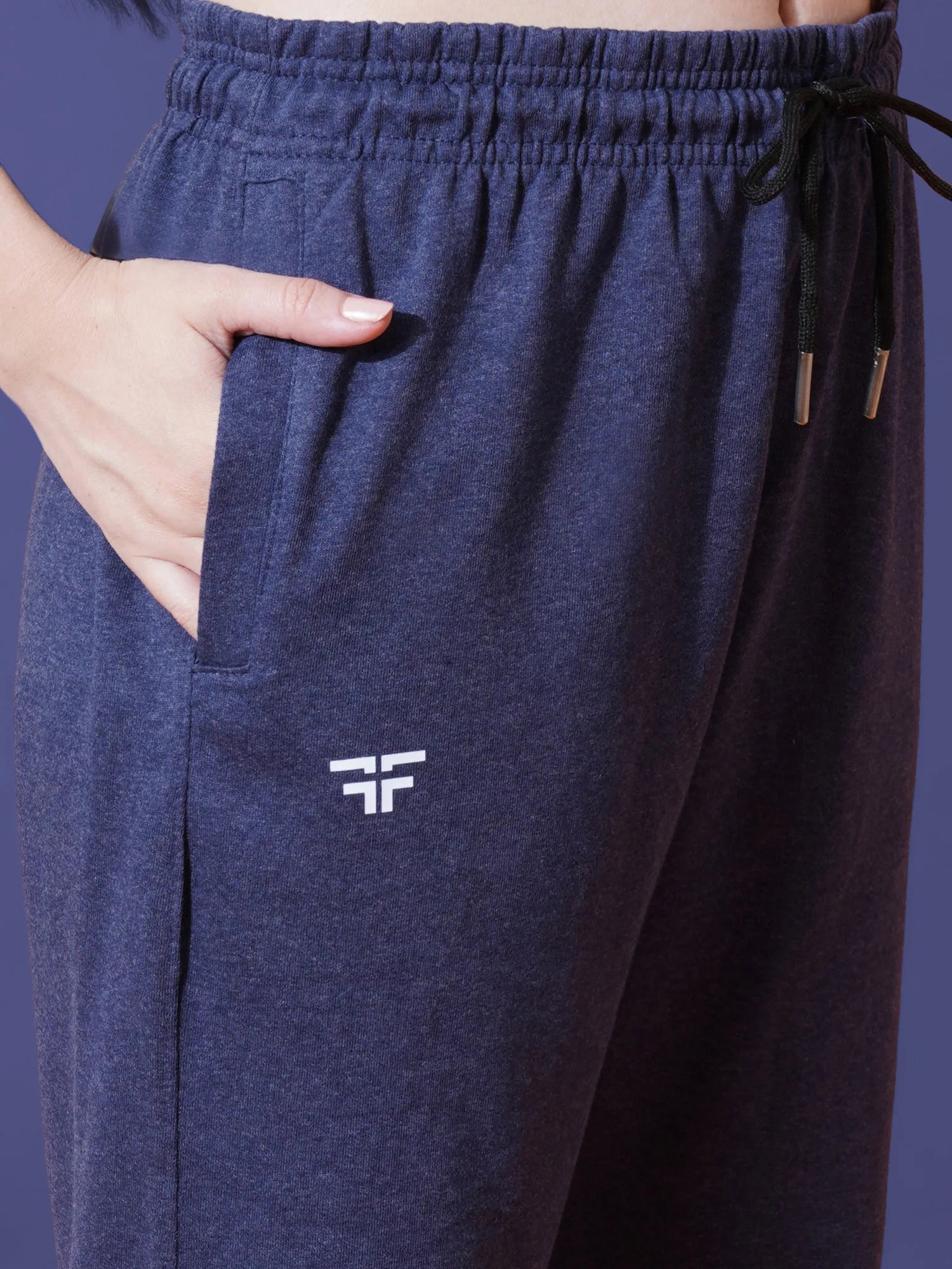 Navy Melange Joggers