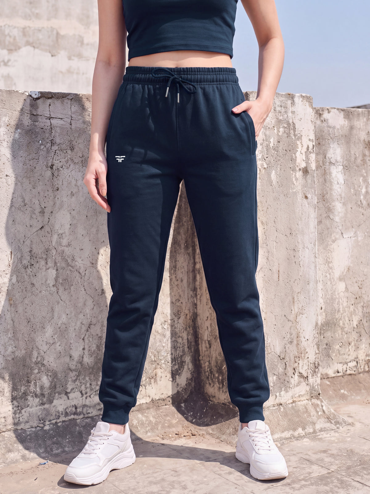 Navy Fleece Joggers
