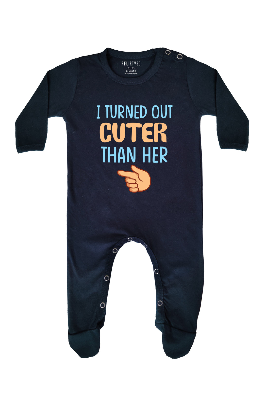 I Turned Out Cuter Than Her Baby Romper | Onesies