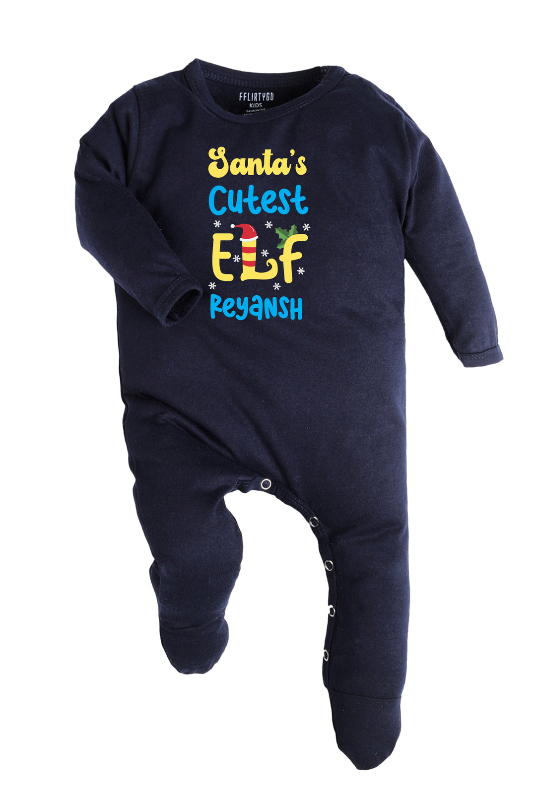 Santa Cutest elf Baby Romper | Onesies w/ Custom Name