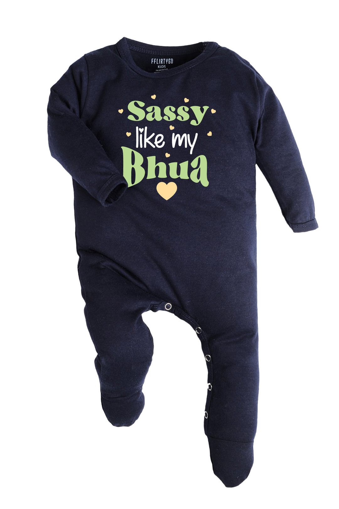 Sassy Like My Bhua Baby Romper | Onesies