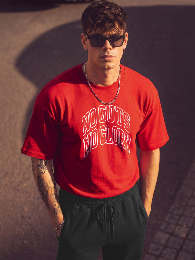 No Guts No Glory Cotton Men's Oversized T-Shirt