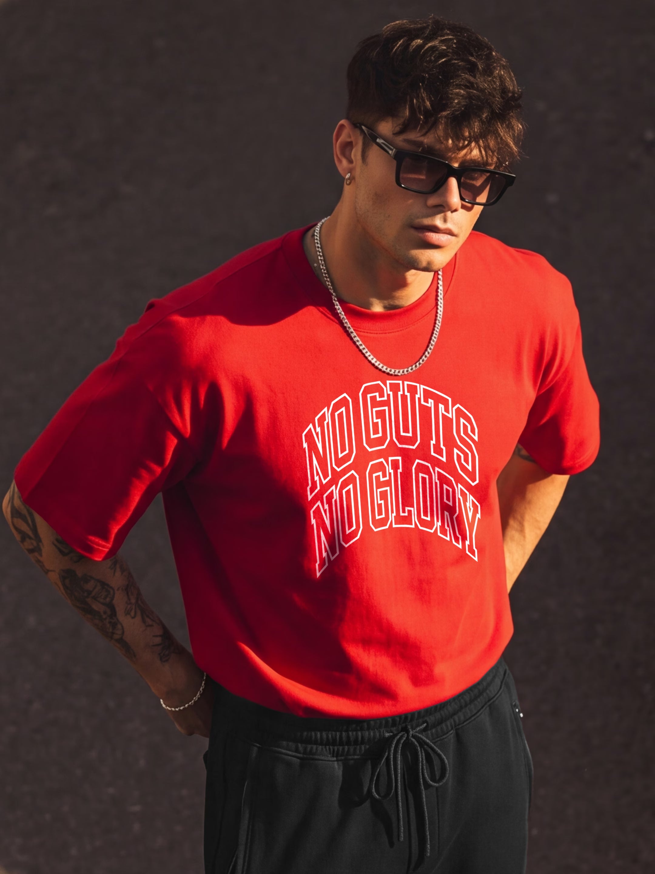 No Guts No Glory Cotton Men's 240 GSM AirEase Co-ord