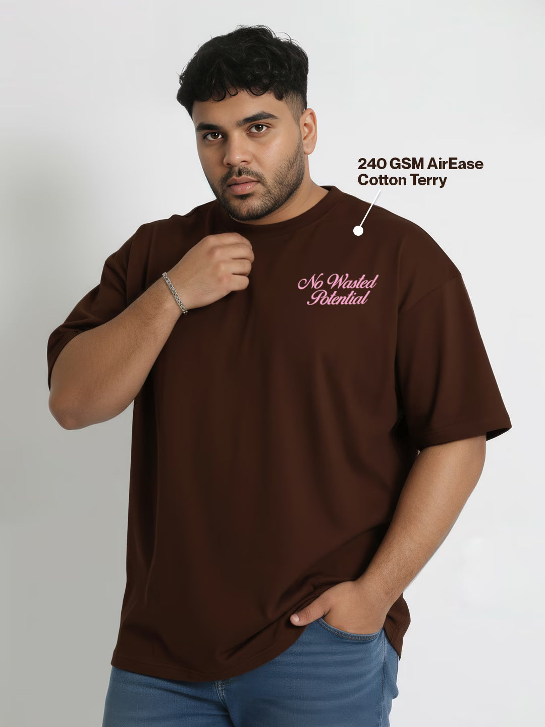 No Wasted Potential Men's Oversized T-Shirt