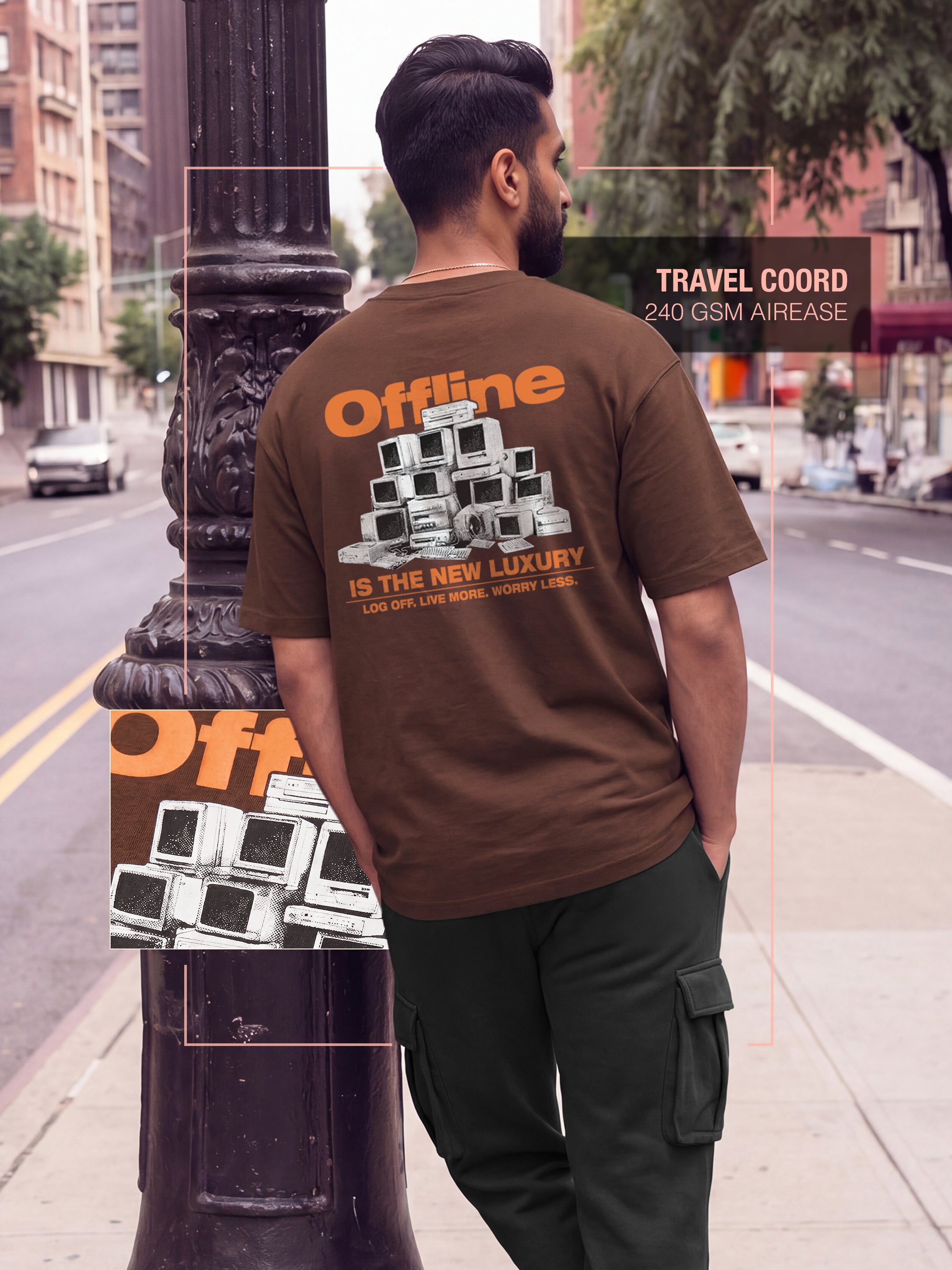 Offline Cotton Men's 240 GSM AirEase Co-ord