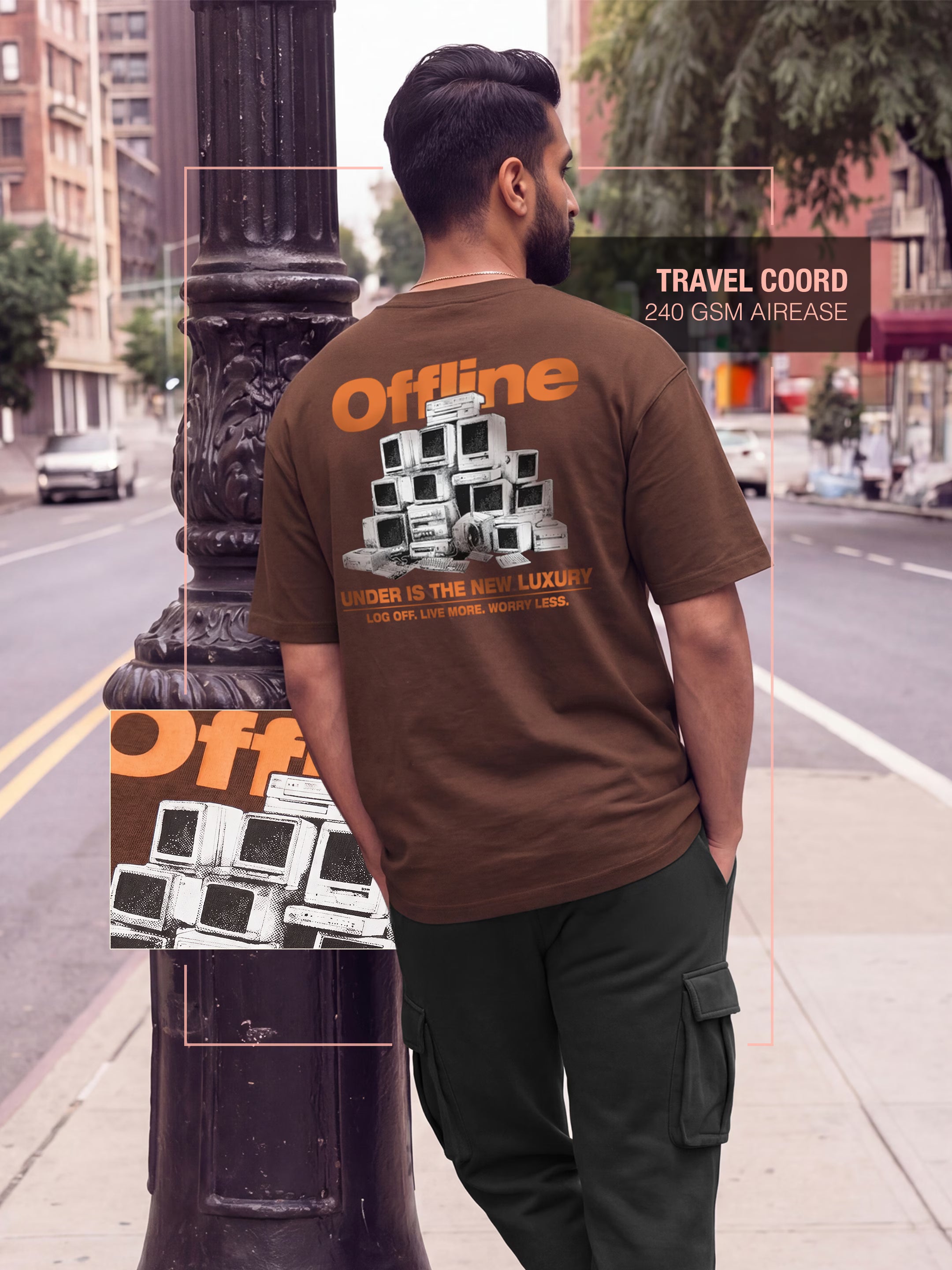 Offiline Cotton Men's 240 GSM AirEase Co-ord