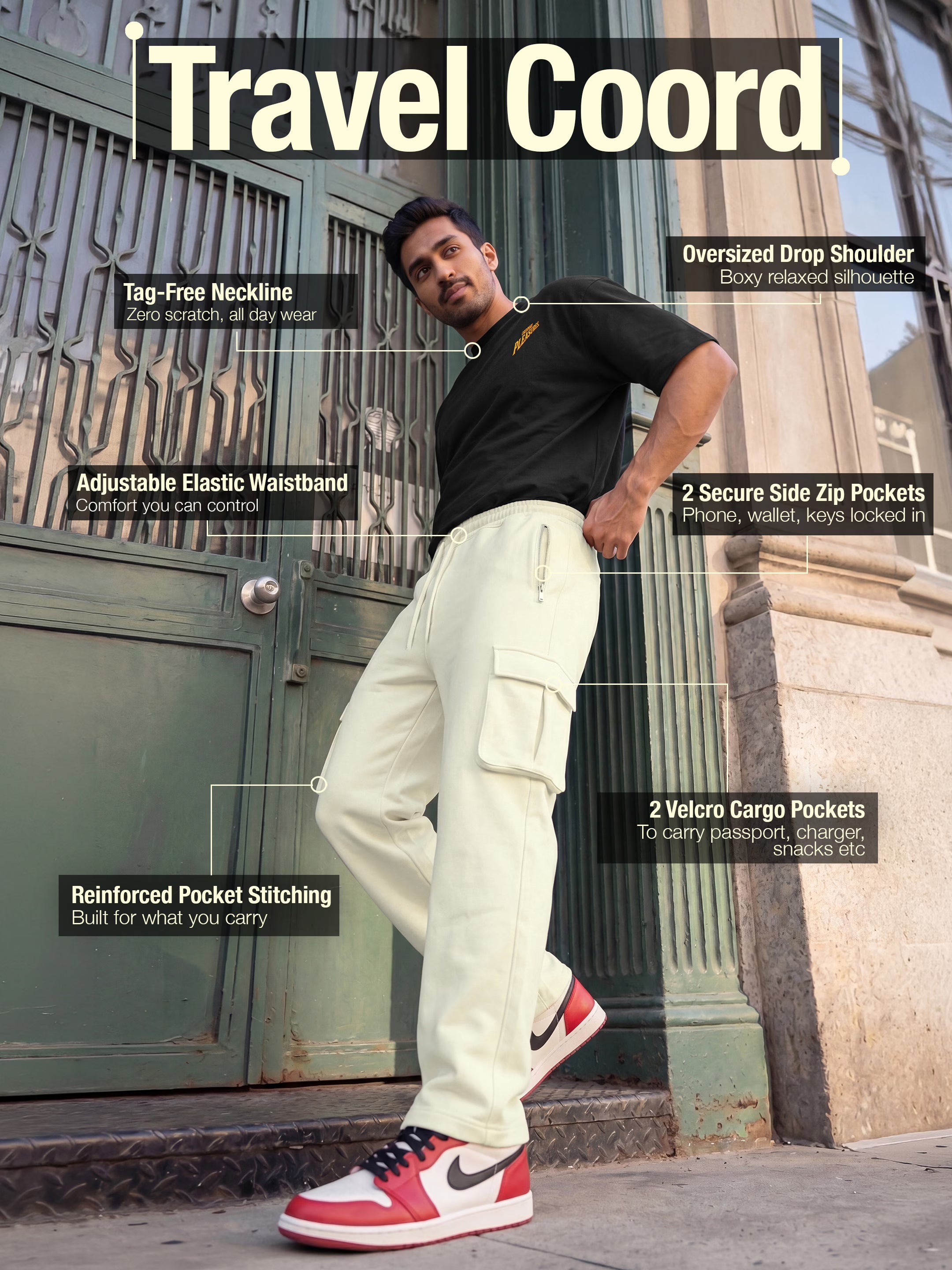 Ordinary Pleasures Cotton Men's 240 GSM AirEase Co-ord