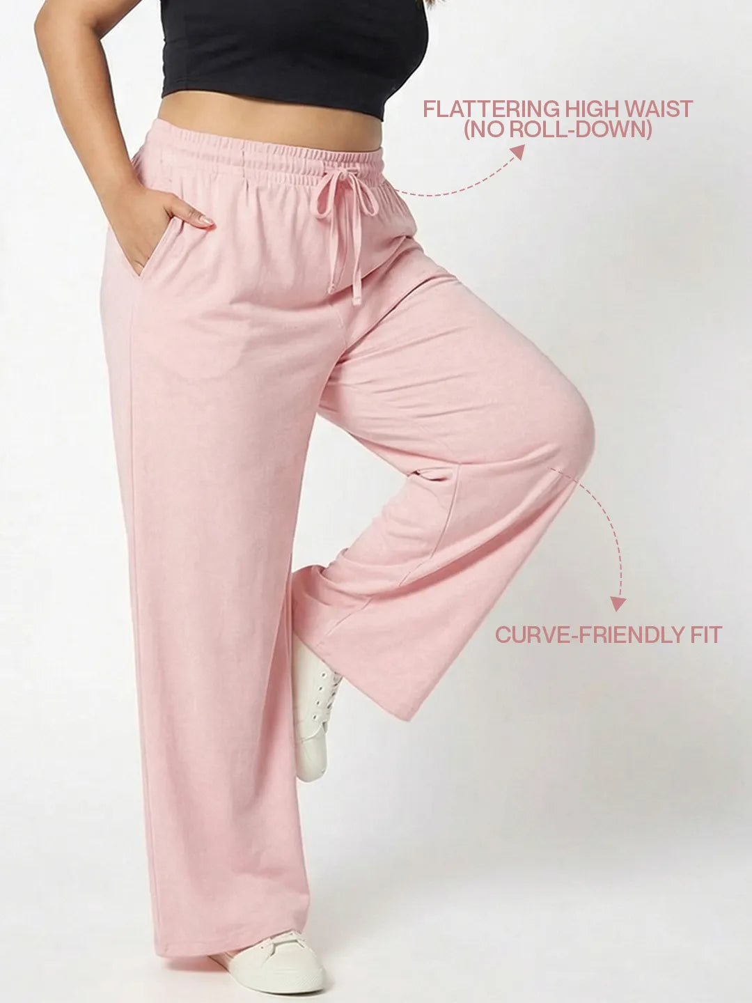 Sunset Peach Flared PJ Pants