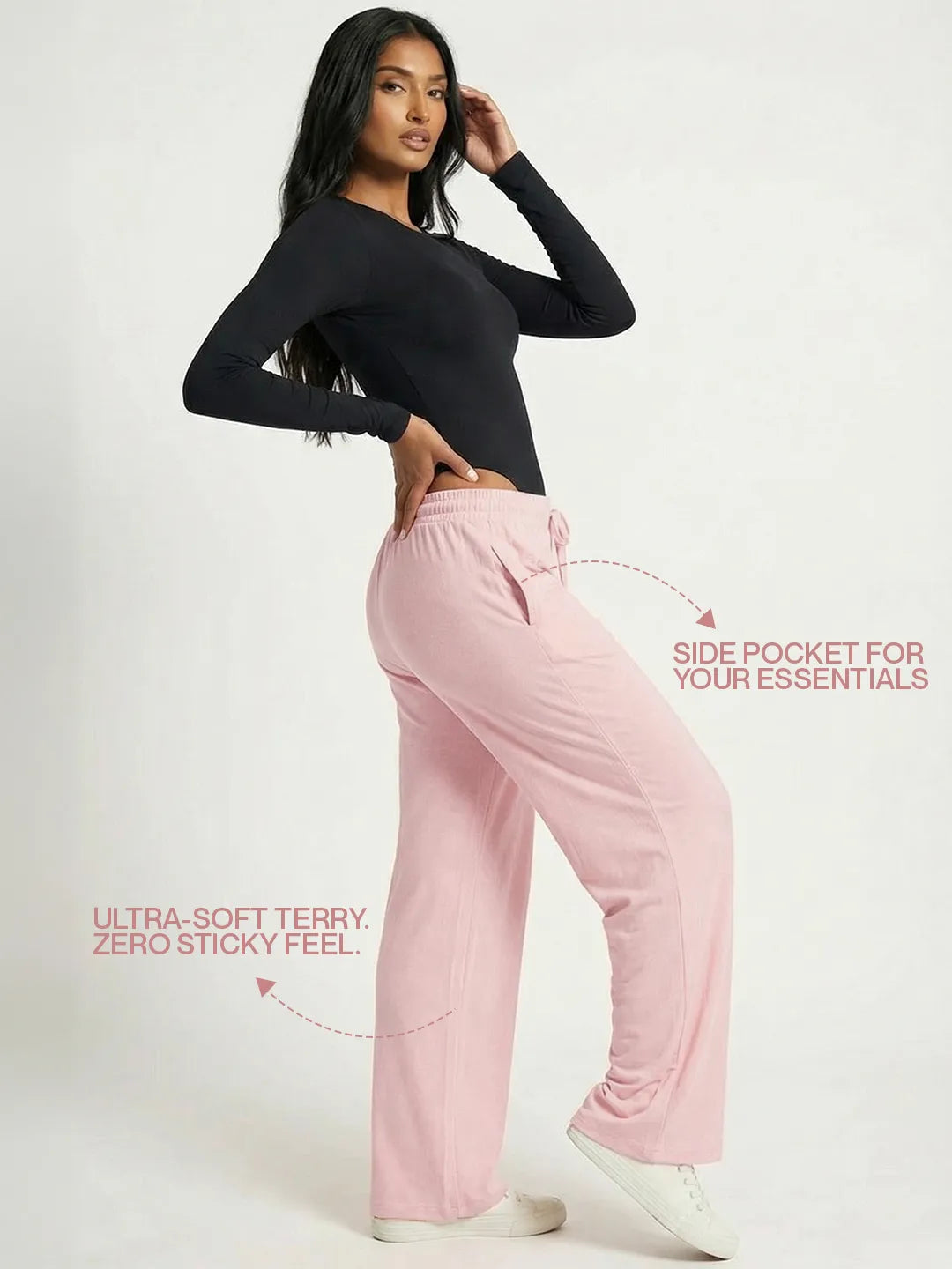 Sunset Peach Flared PJ Pants