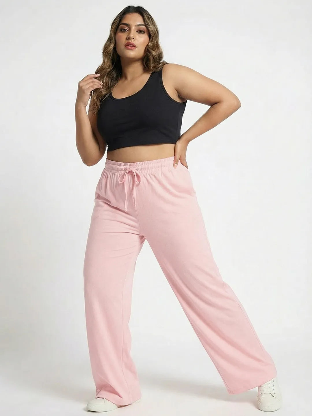 Sunset Peach Flared PJ Pants