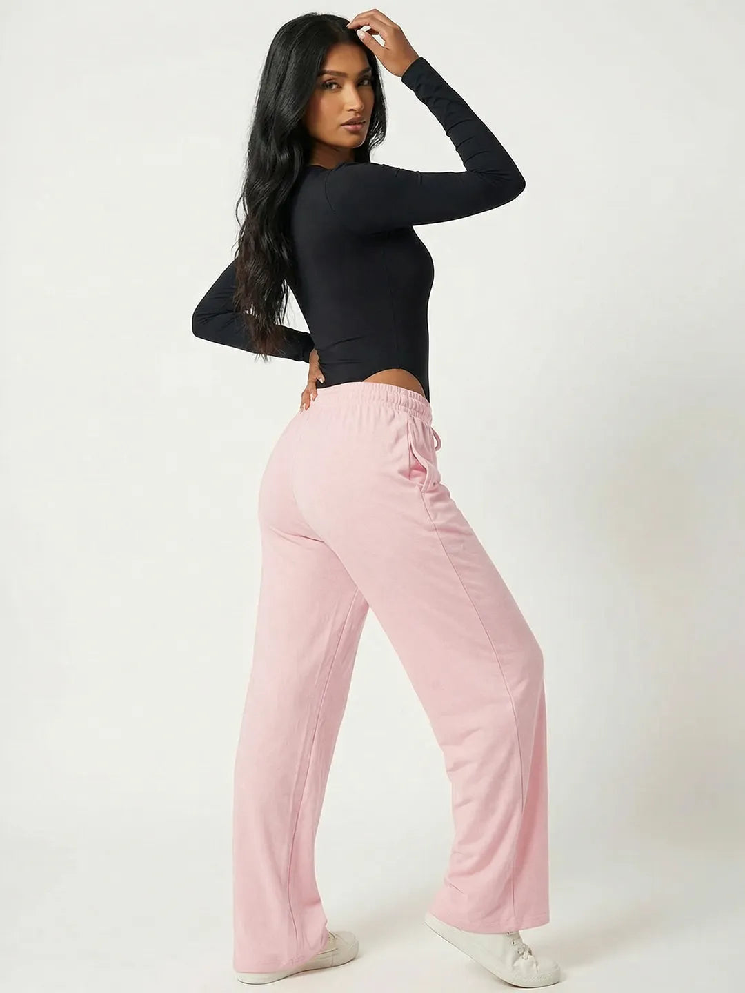 Sunset Peach Flared PJ Pants