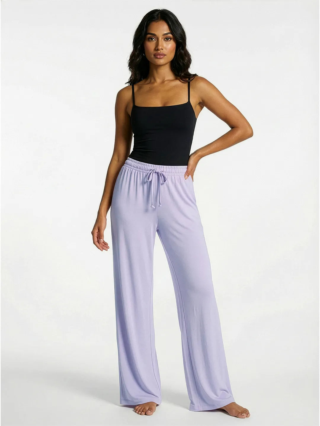 Lavender Dream Flared PJ Pants