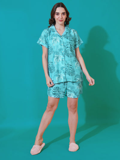 Palm Dreams Shorts And Shirt Set