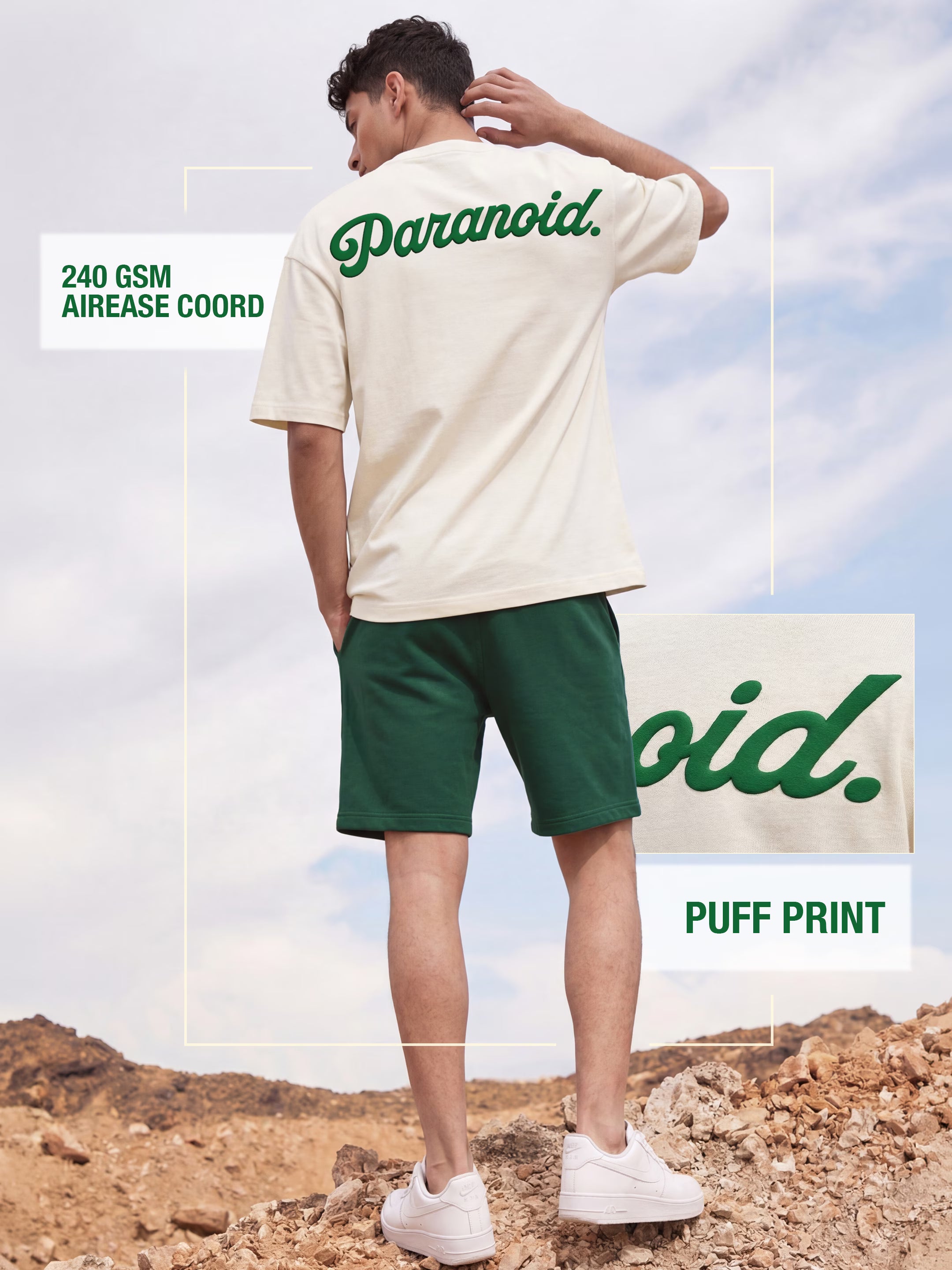 Paranoid Cotton Men's 240 GSM AirEase Summer Coords