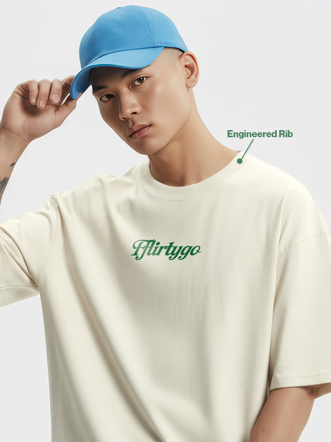 Paranoid Puff Printed Men's Oversized T-Shirt