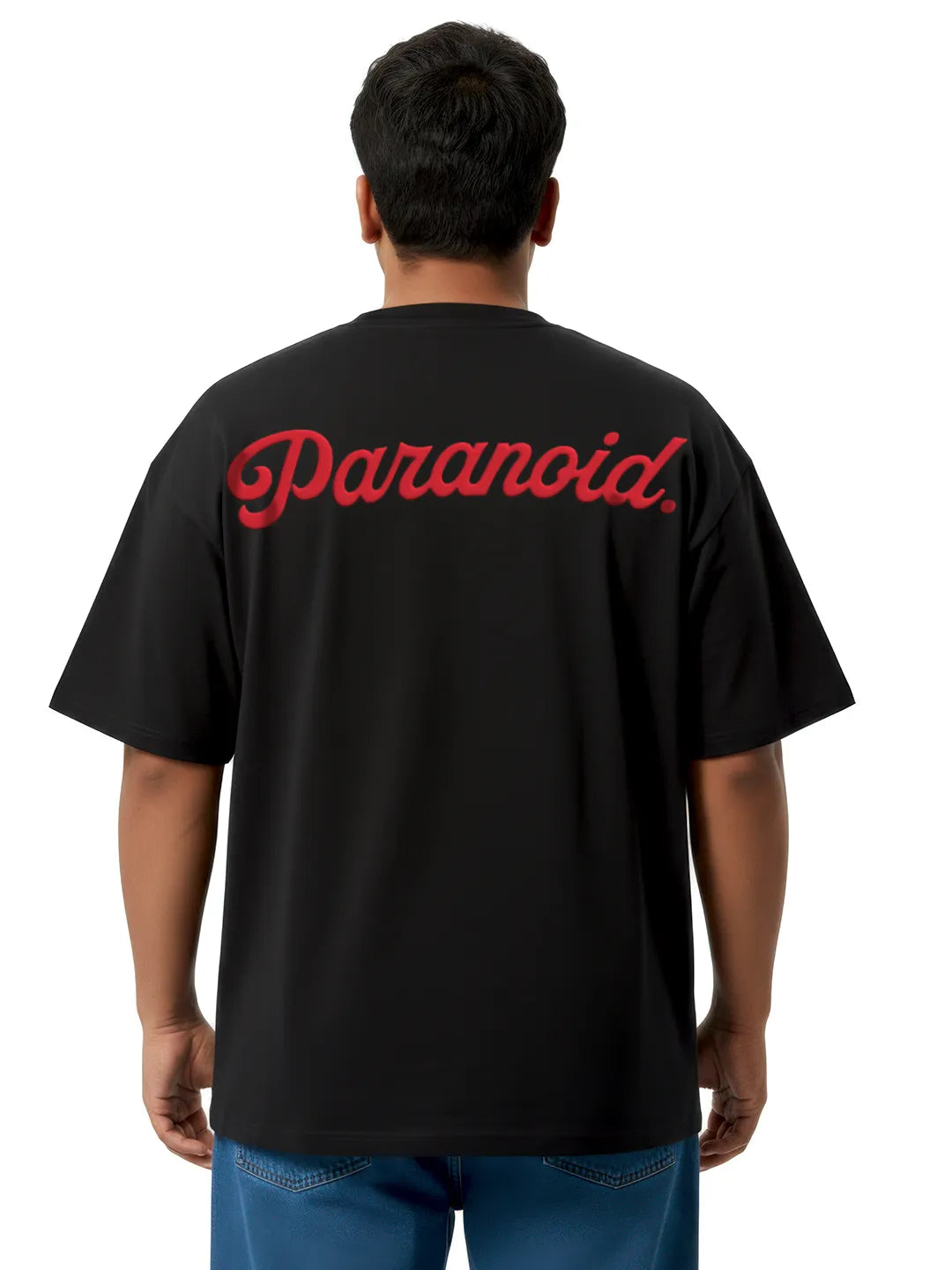 Paranoid Puff Printed Mens Oversized T-Shirt