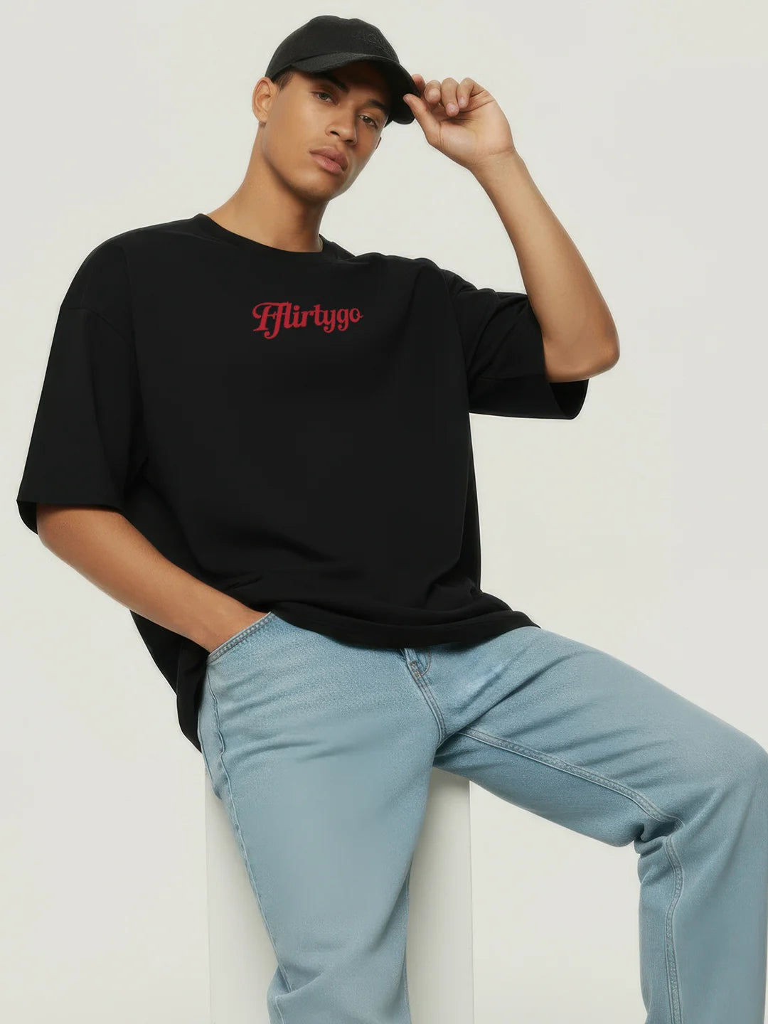 Paranoid Puff Printed Mens Oversized T-Shirt