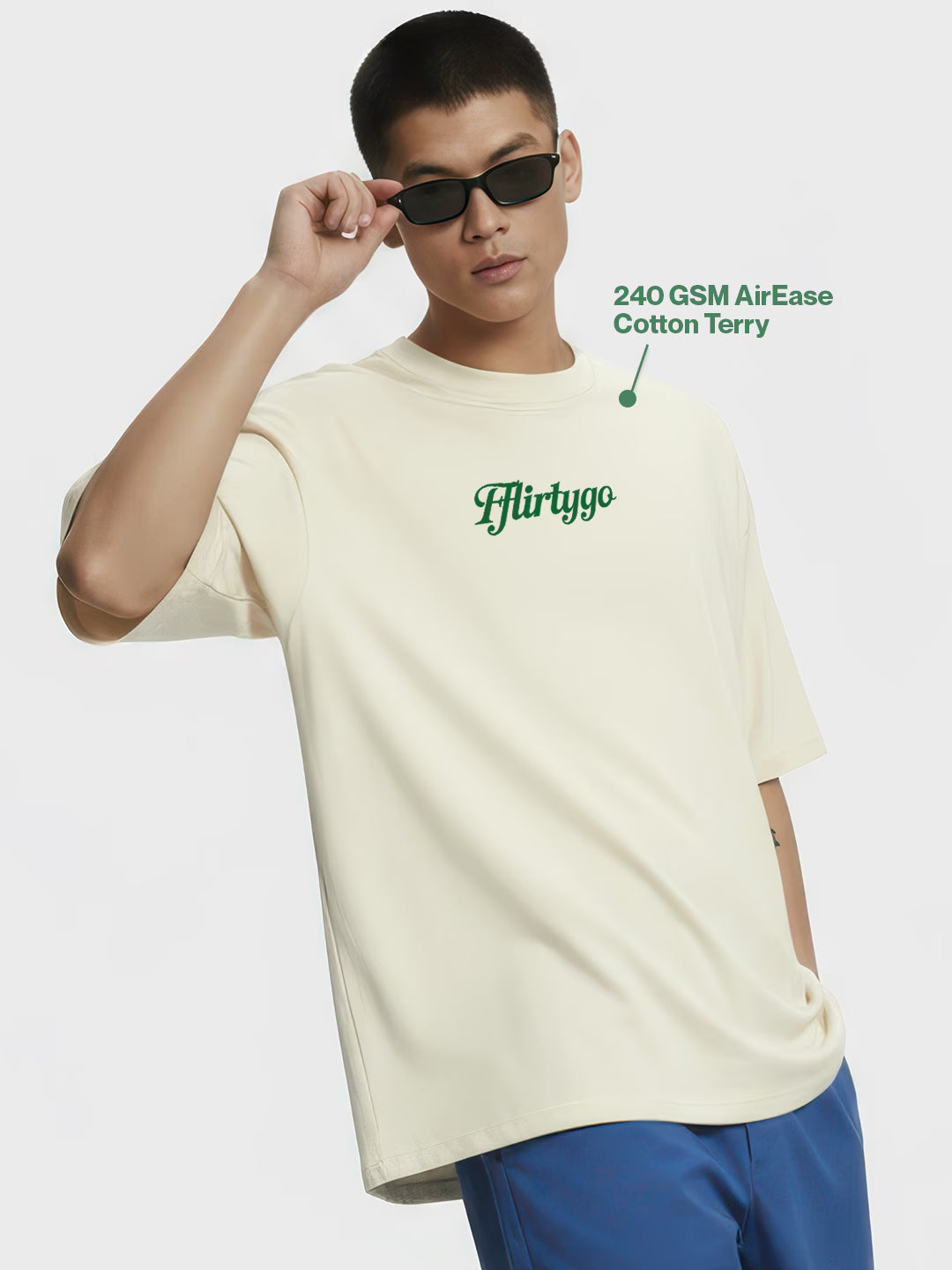 Paranoid Puff Printed Men's Oversized T-Shirt