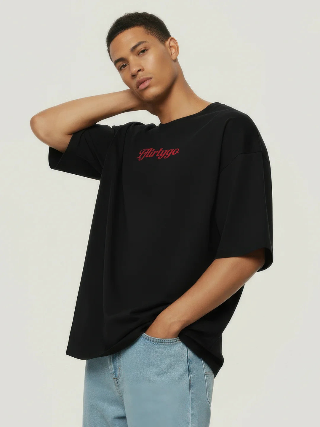 Paranoid Puff Printed Mens Oversized T-Shirt
