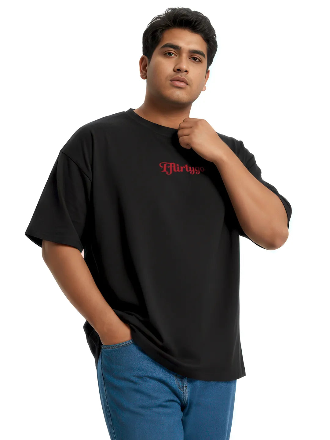 Paranoid Puff Printed Mens Oversized T-Shirt