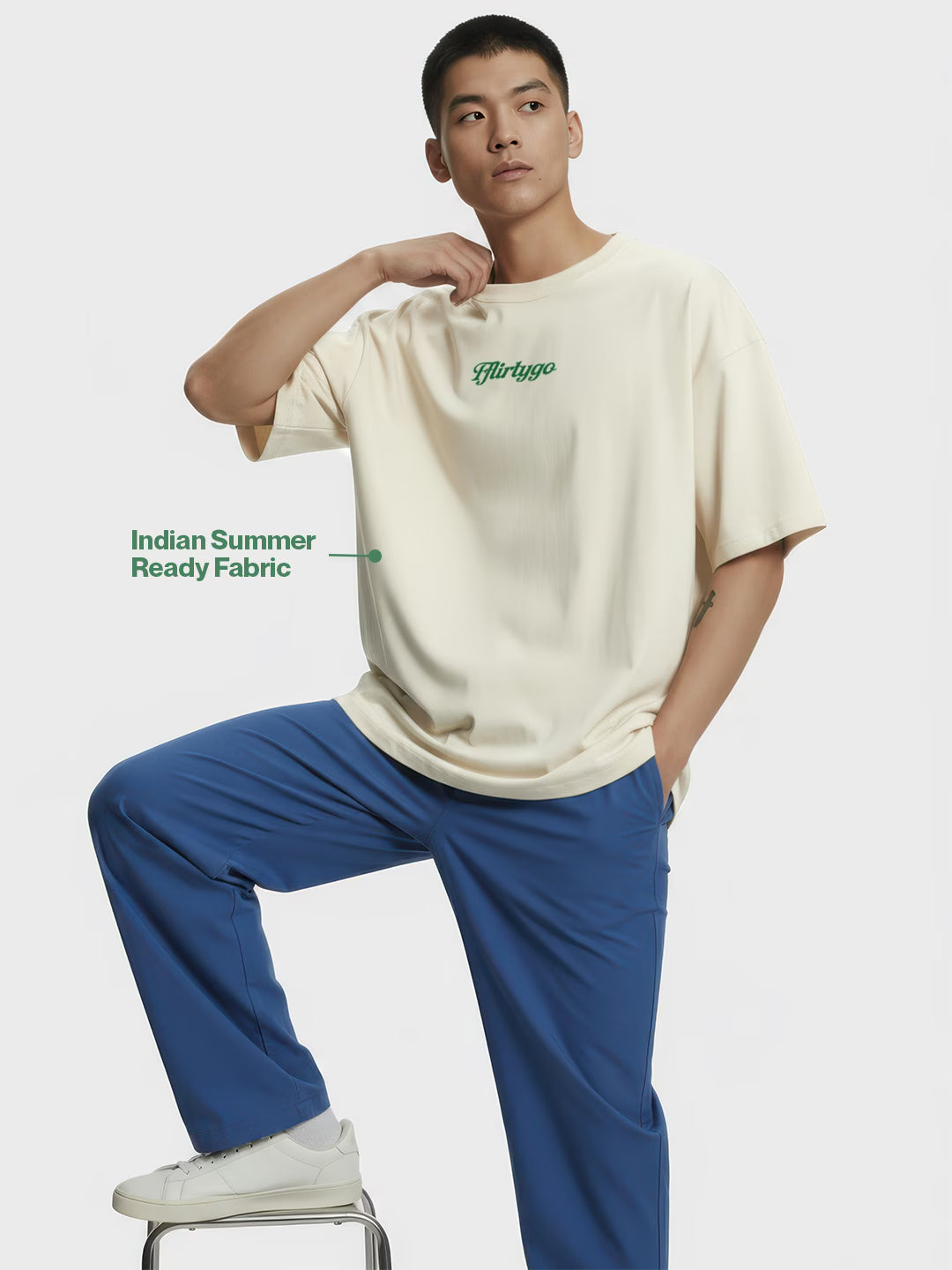 Paranoid Puff Printed Men's Oversized T-Shirt