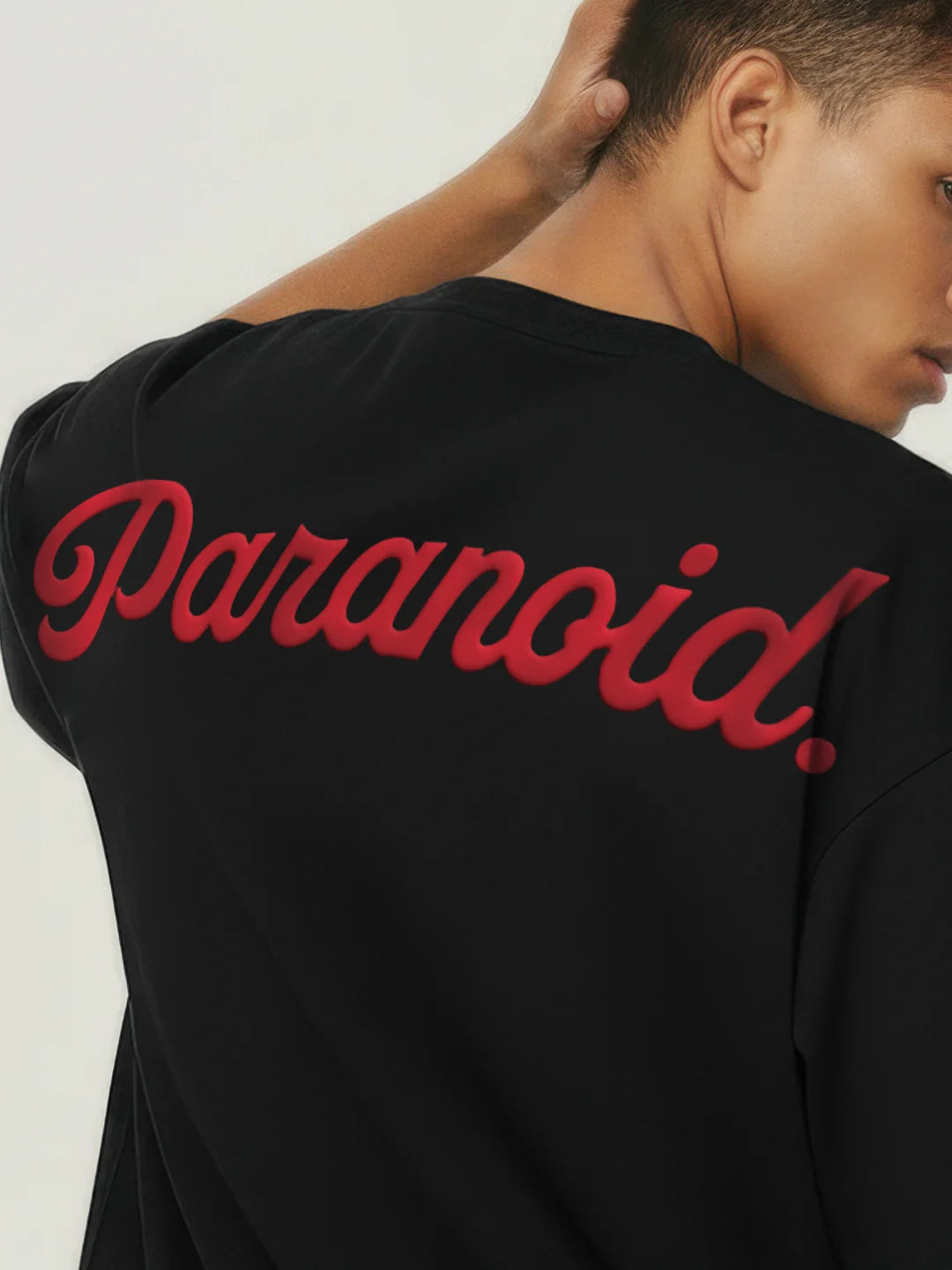 Paranoid Puff Printed Mens Oversized T-Shirt