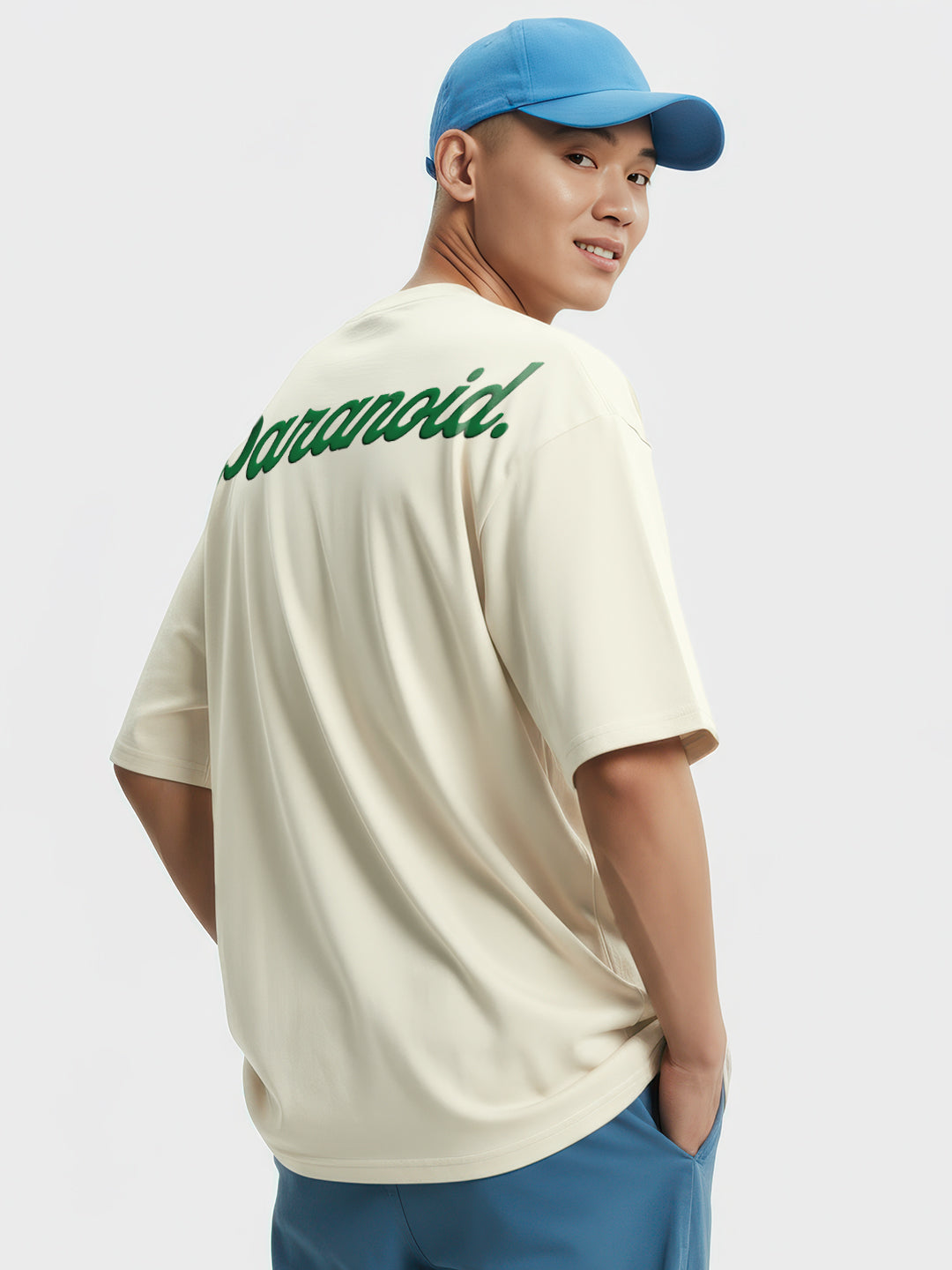 Paranoid Puff Printed Mens Oversized T-Shirt