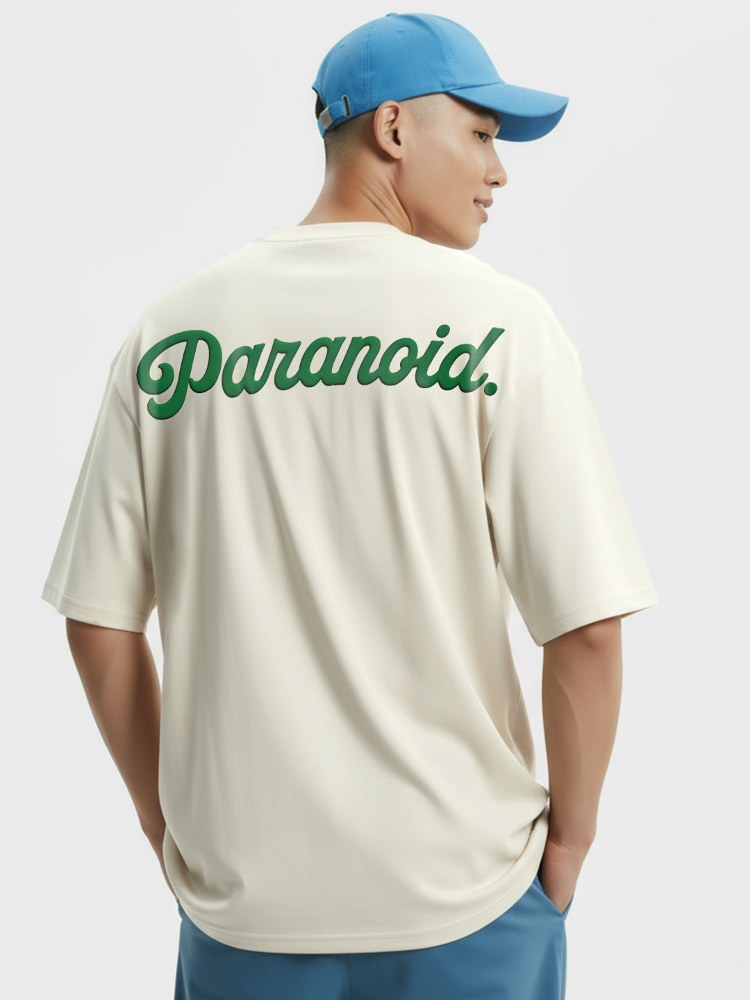 Paranoid Puff Printed Mens Oversized T-Shirt