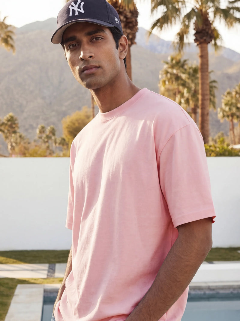 Peach Men's Oversized T-Shirt