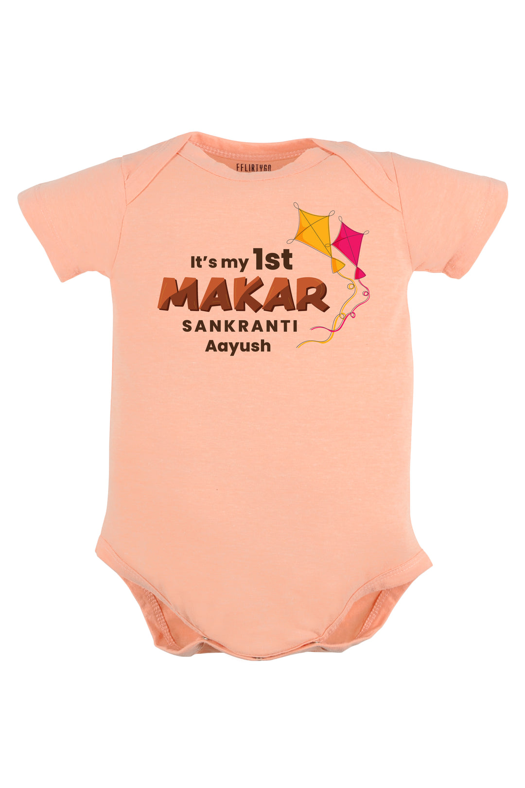 It's My 1st Makar Sankranti Baby Romper | Onesies w/ Custom Name
