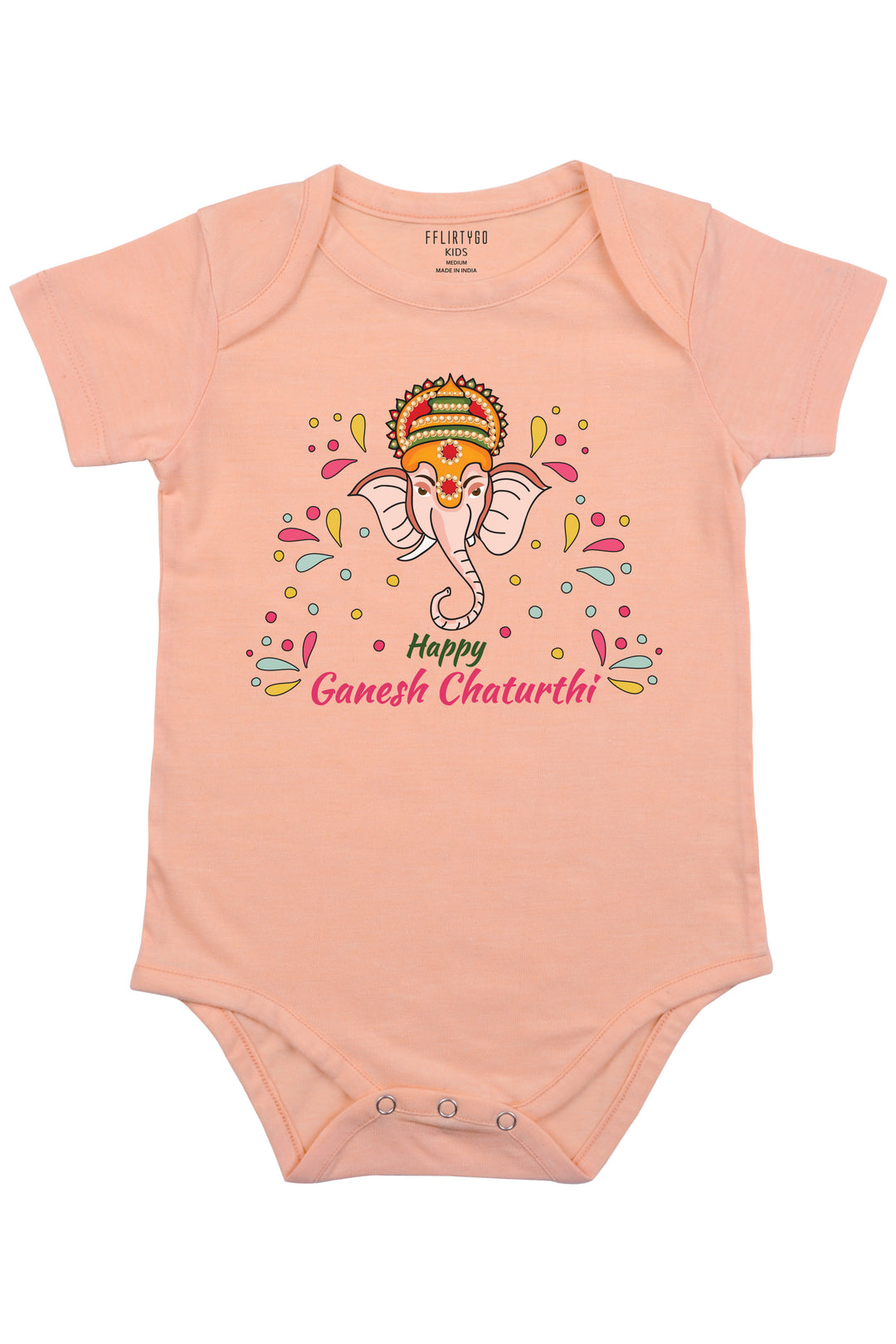 Happy Ganesh Chaturth Baby Romper | Onesies
