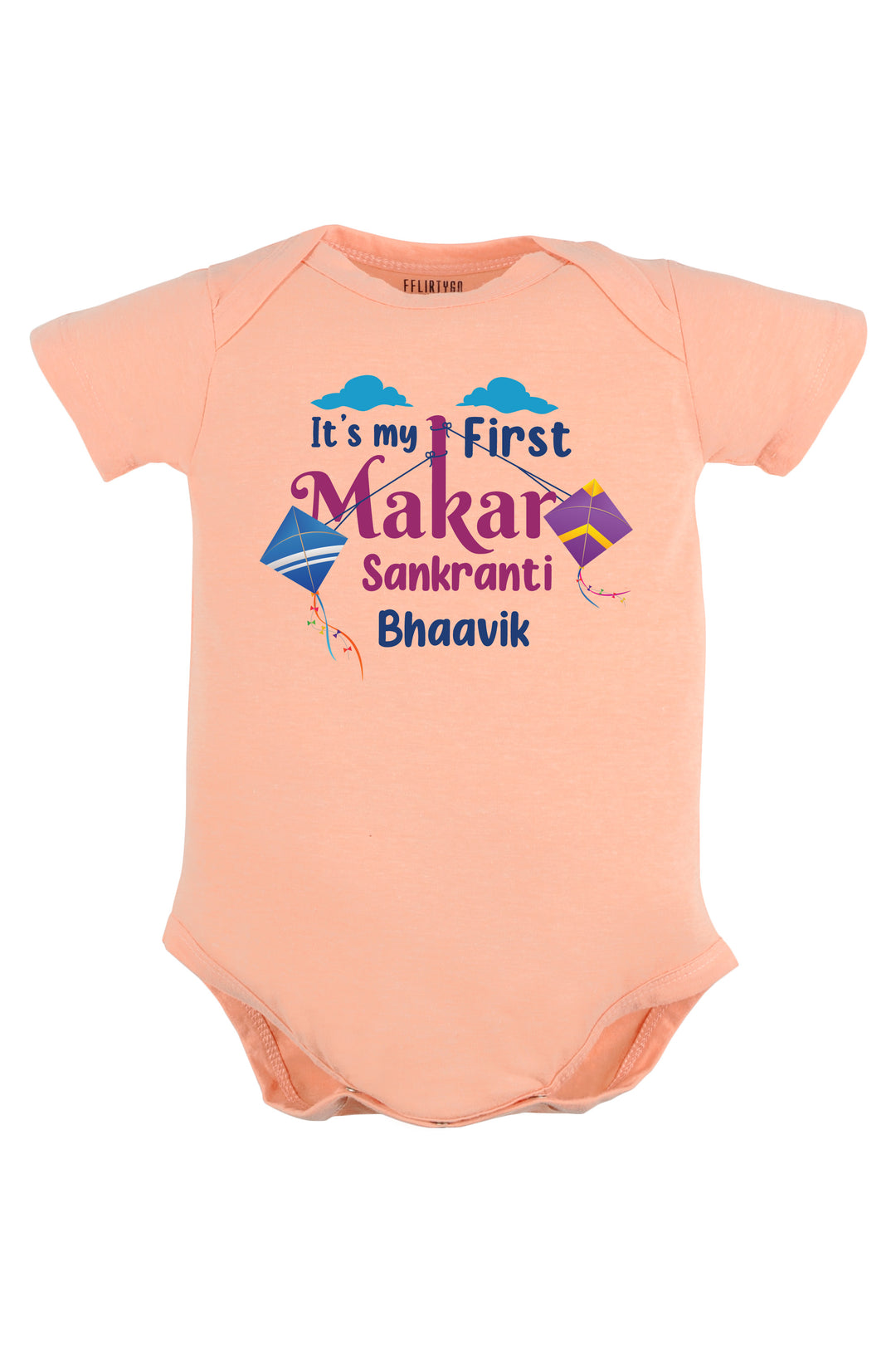 It's My First Makar Sankranti Baby Romper | Onesies w/ Custom Name