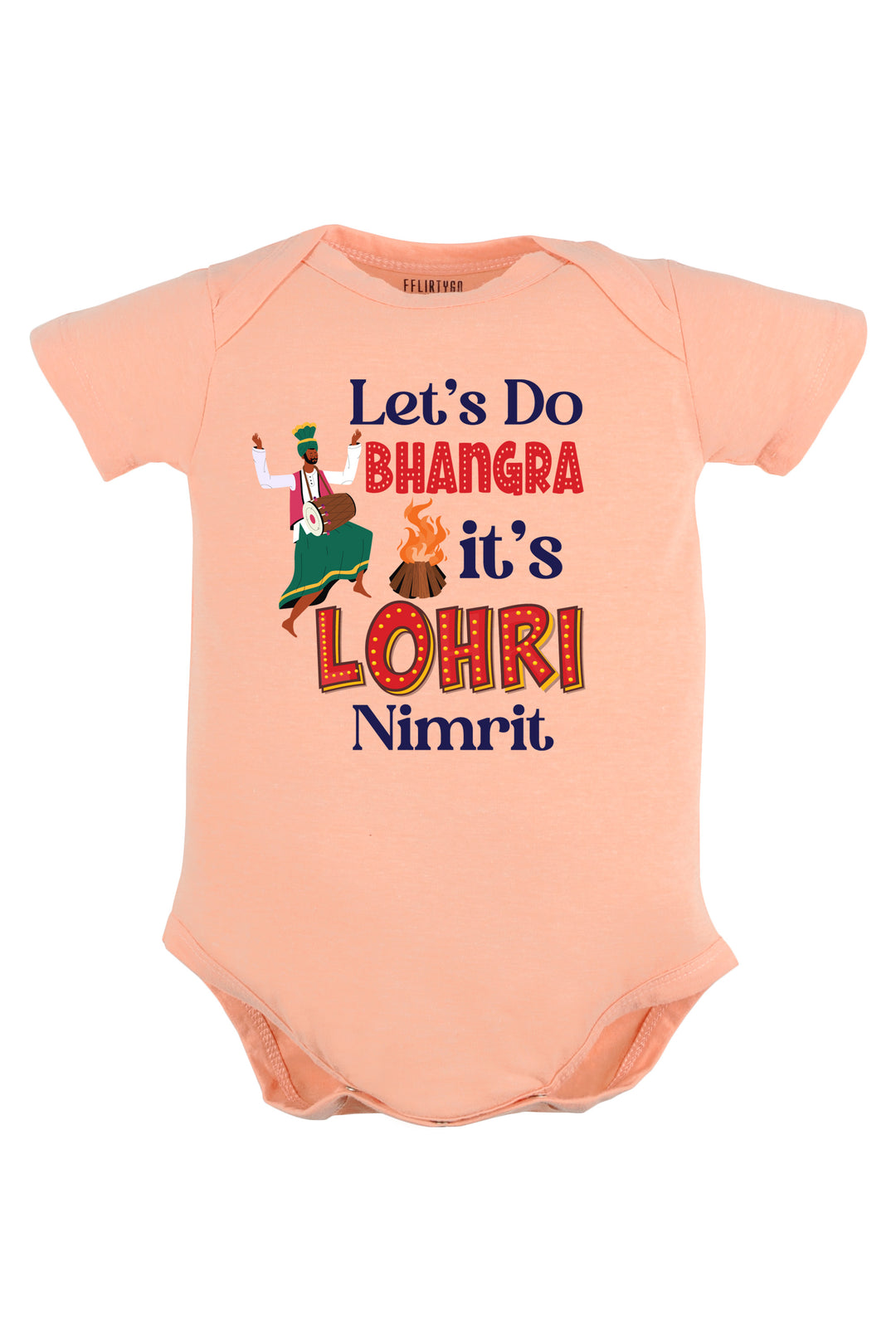 Let's Do Bhangra It's Lohri Baby Romper | Onesies w/ Custom Name