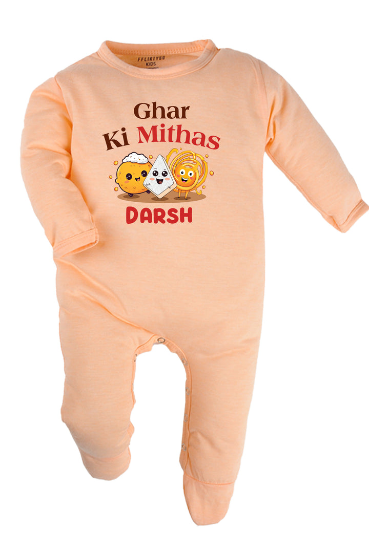 Ghar Ki Mithas Baby Romper | Onesies w/ Custom Name