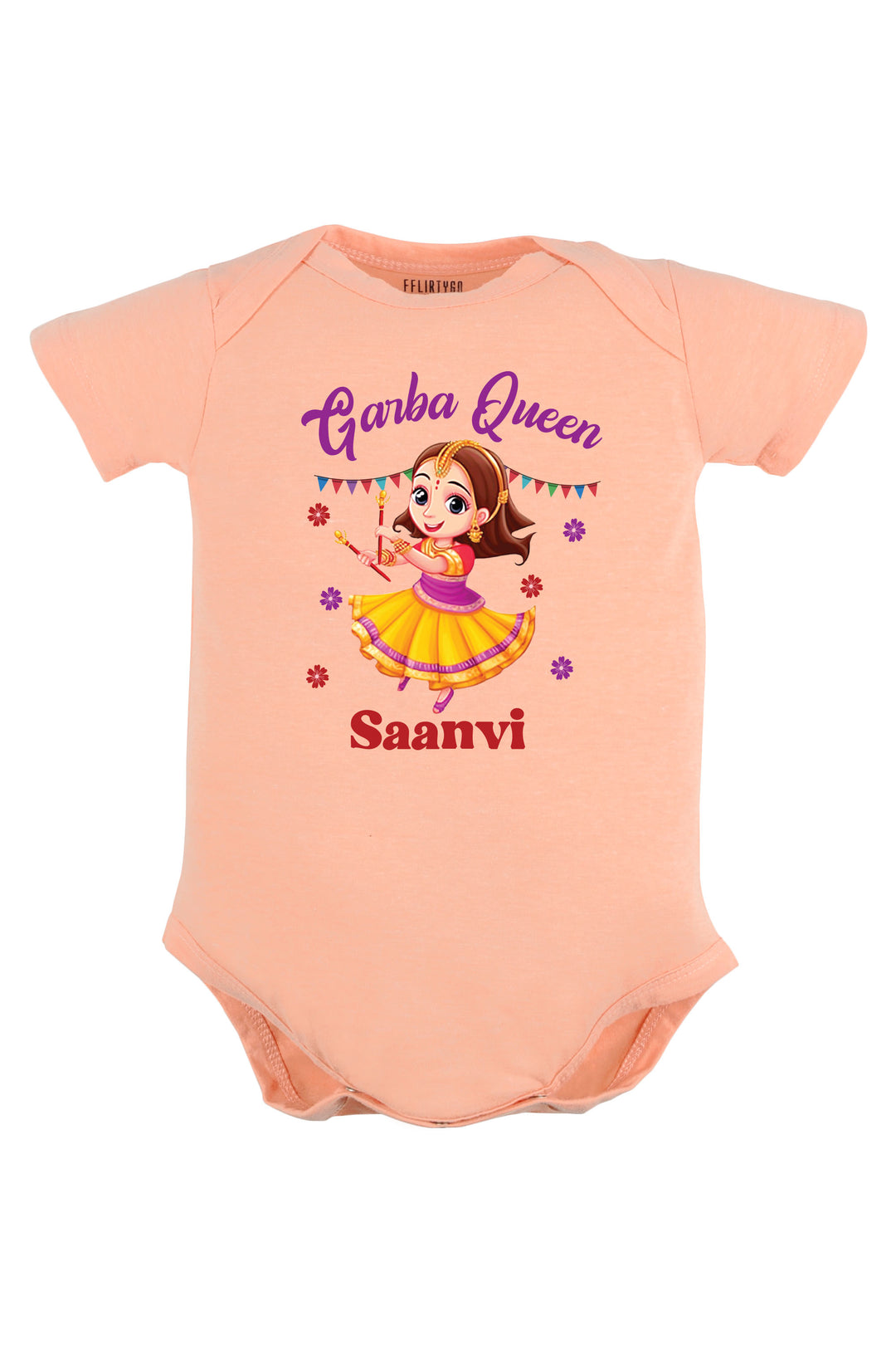 Garba Queen Baby Romper | Onesies w/ Custom Name