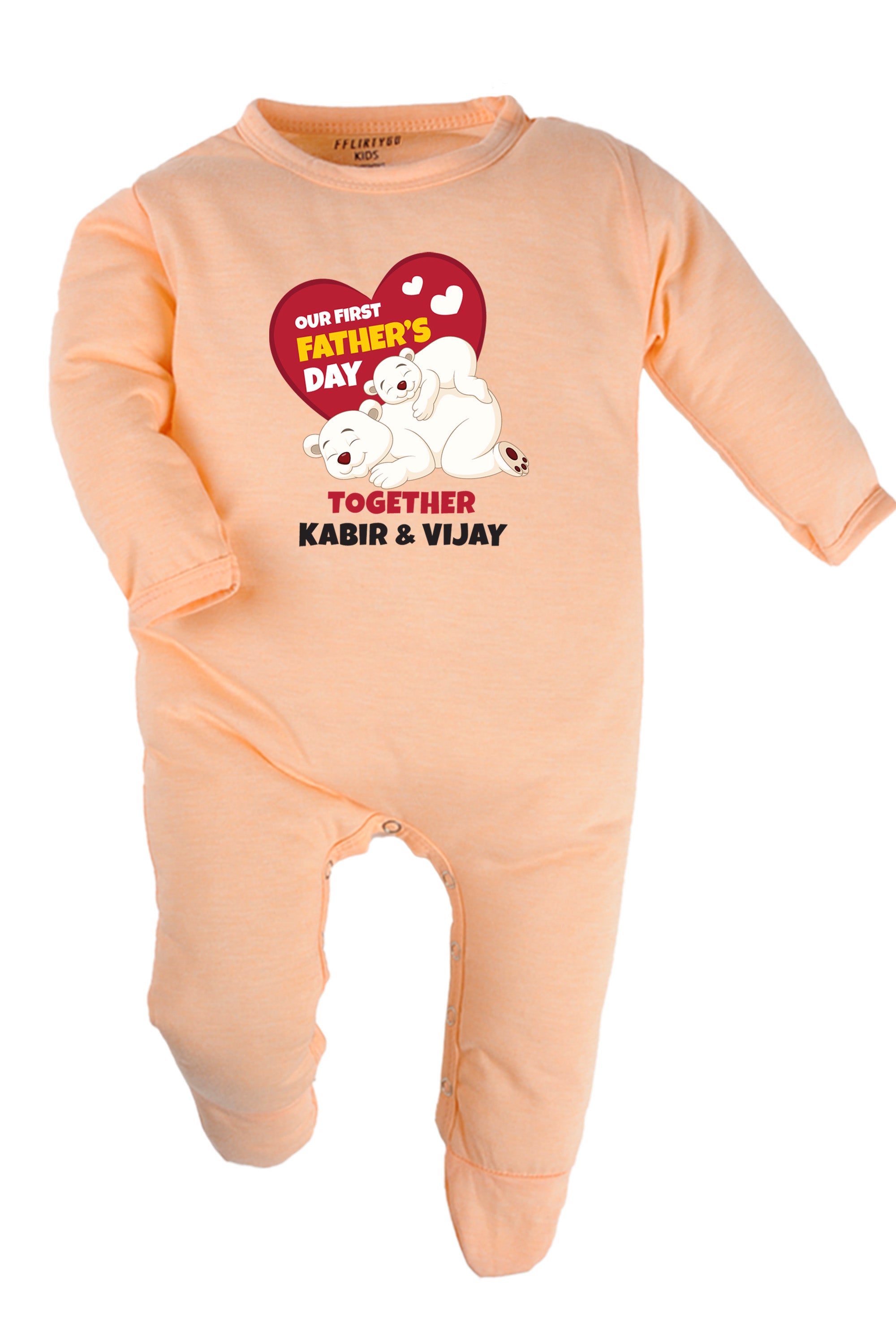 Our First Father's Day Together Baby Romper | Onesies w/ Custom Name