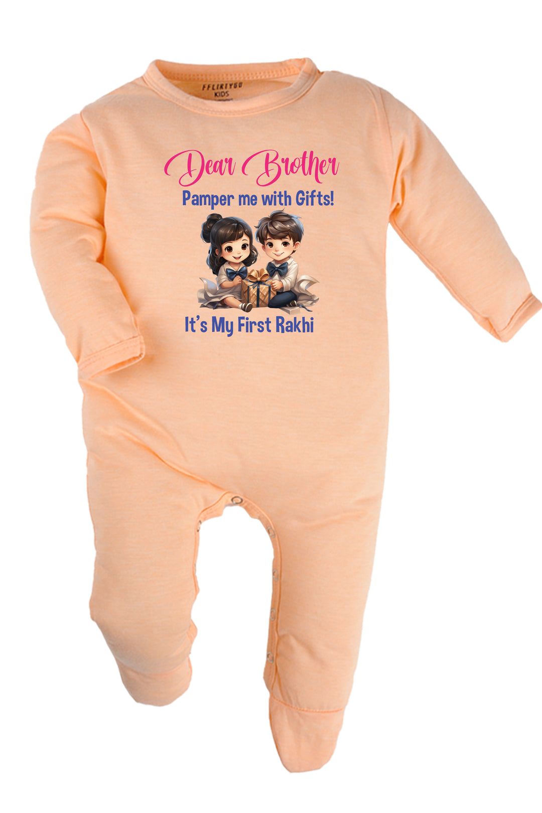 Dear Brother It's My First Rakhi Baby Romper | Onesies
