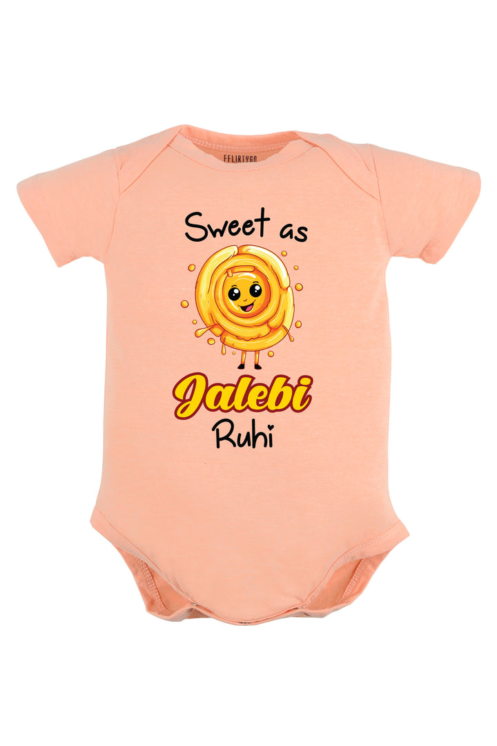 Sweet As Jalebi Baby Romper | Onesies w/ Custom Name