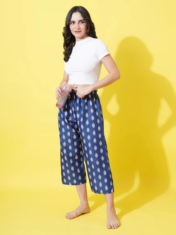 Peacock Pop Women's Capri