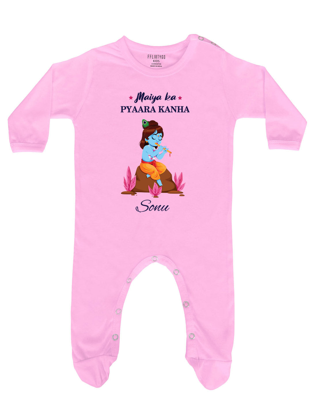 Maiya Ka Pyaara Kanha Baby Romper | Onesies w/ Custom Name