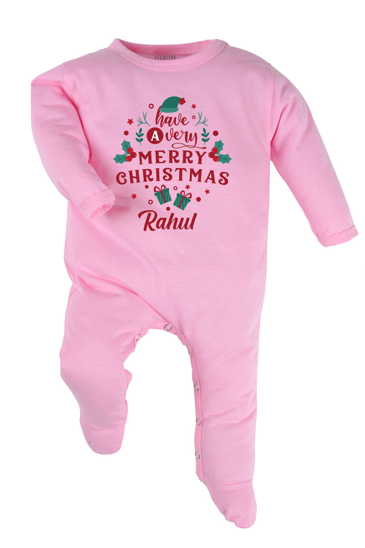 Have A Very Merry Christmas Baby Romper | Onesies w/ Custom Name