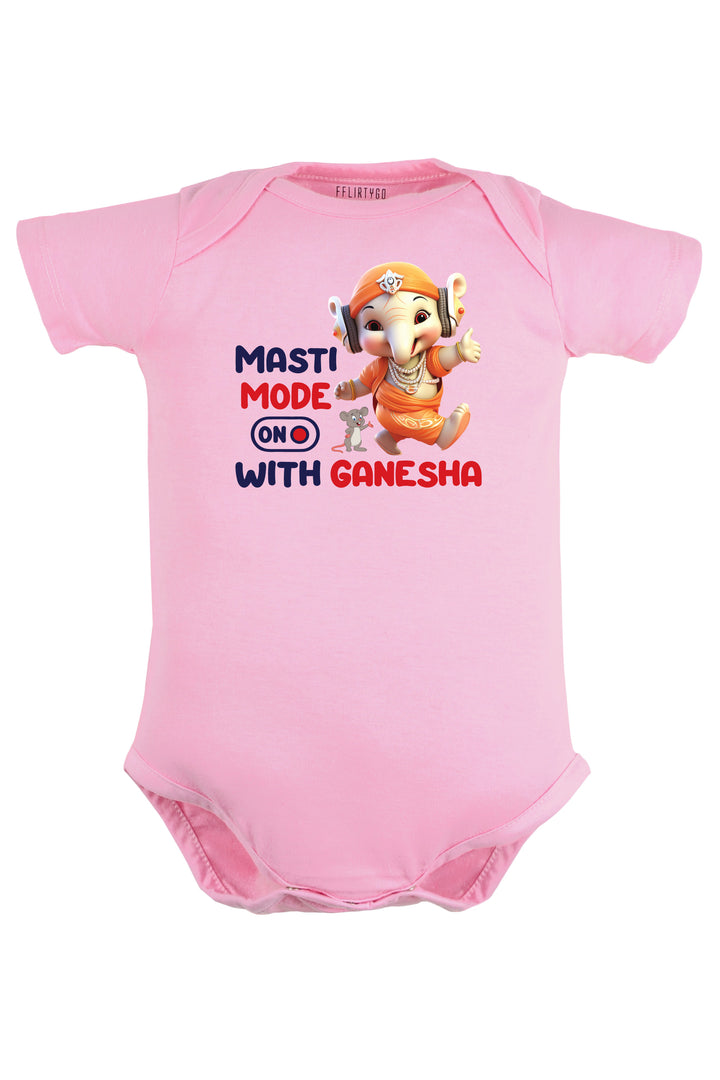 Masti Mode On With Ganesha Baby Romper | Onesies