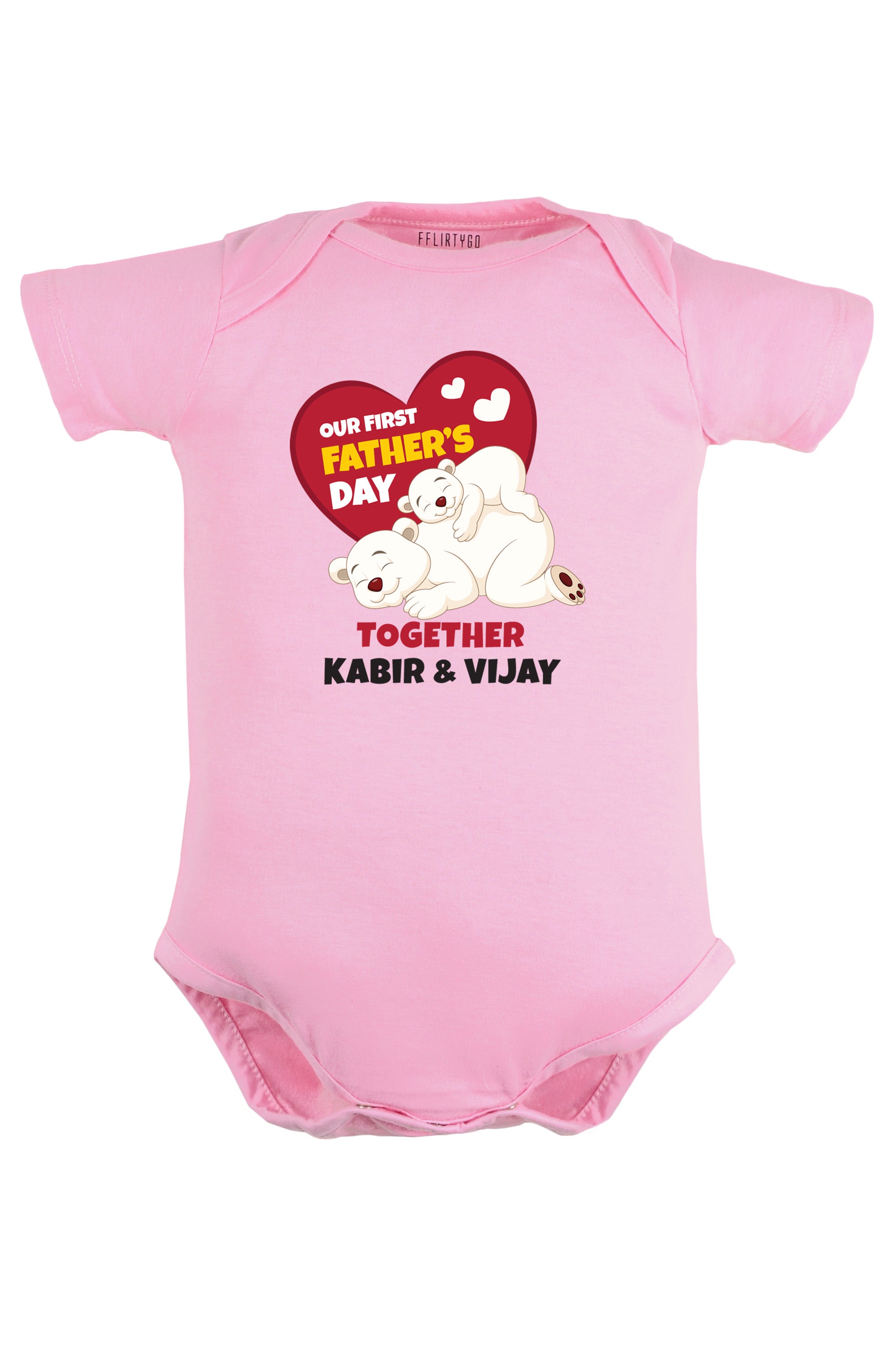 Our First Father's Day Together Baby Romper | Onesies w/ Custom Name